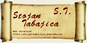 Stojan Tabajica vizit kartica